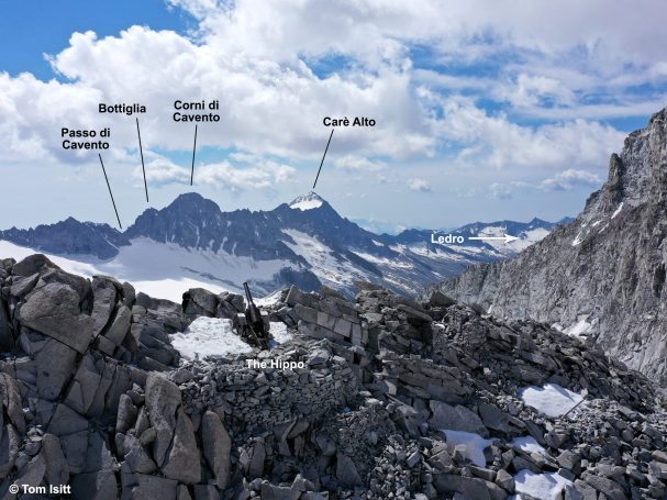 Rocky mountain landscape with peaks labeled: Altheus, Cumulus Campus, and Gurt Alps.